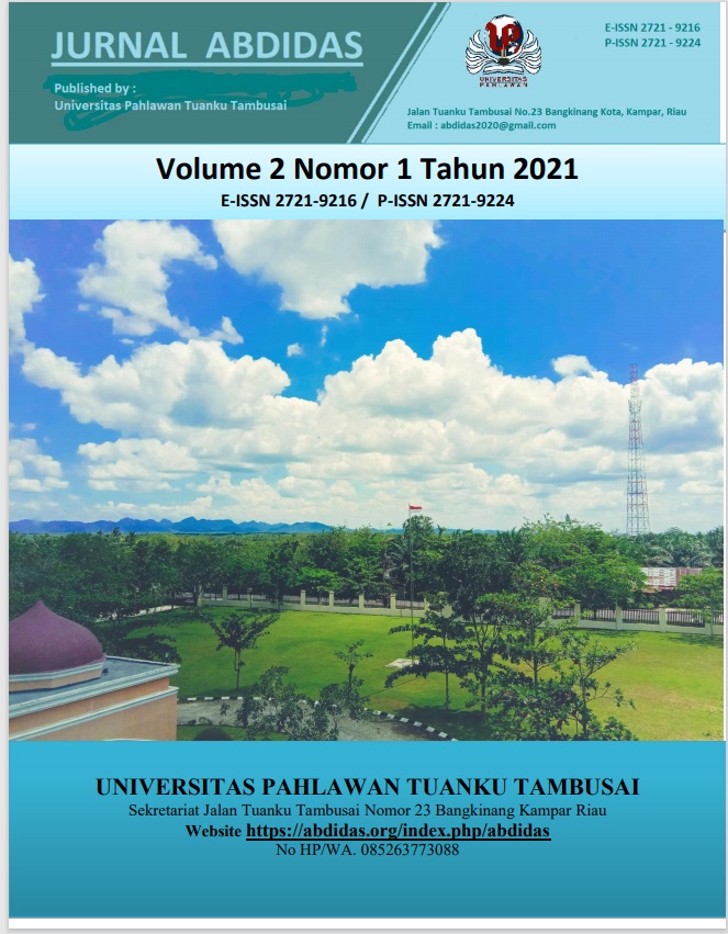 					View Vol. 2 No. 1 (2021): February, Pages 1-160
				